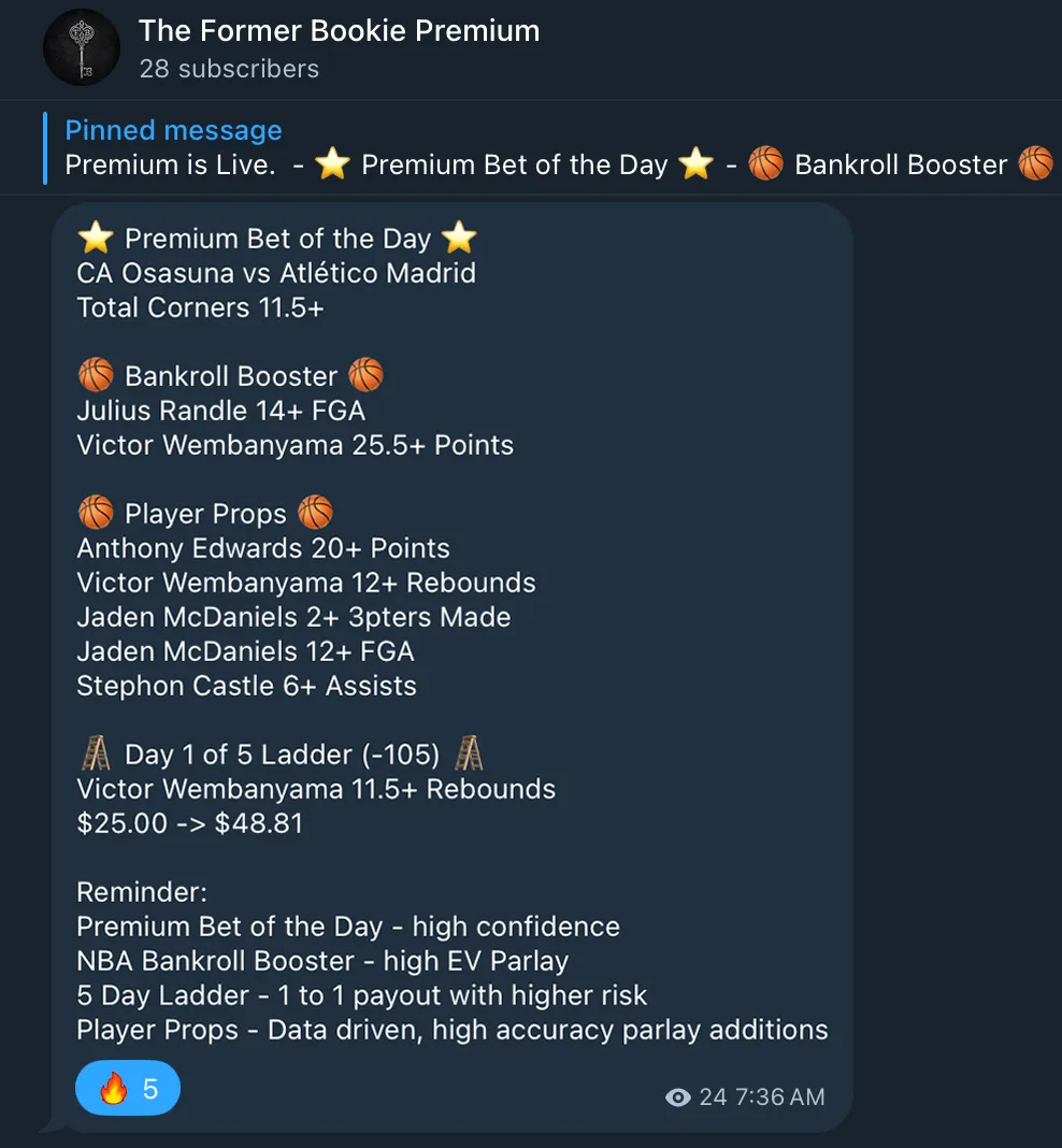 Picks posted in Premium